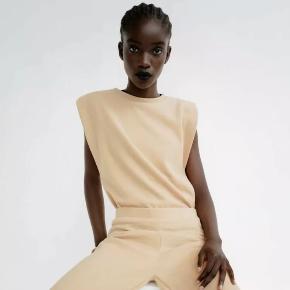 Zara Soft Feel Shoulder Pad Top